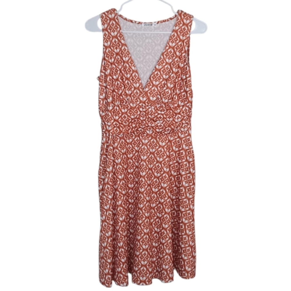 Ourin Womens Medium Sleeveless Deep V Neck Summer Dress New